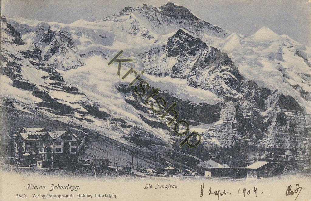 KRST008-7748_0.jpg Kleine Scheidegg - Die Jungfrau - Gabler - 1904 [KRST008-7748