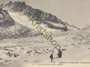 Glacier et Aiguille d'Argentières - Salvan 1907 [KRST008-7752