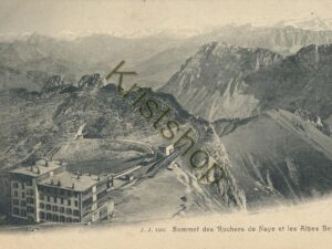 Sommet des Rochers de Naye et les Alpes Bernoises - 1903 [KRST008-7753