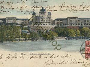 Bern - Parlamentsgebäude - BRF.EXP. 1904 [KRST008-7765
