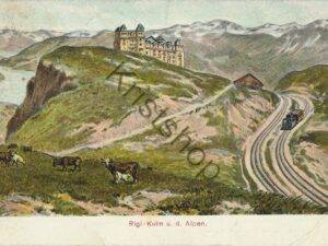 Rigi-Kulm u.d. Alpen - Rigi-Kulm-Gand 1906 [KRST008-7766