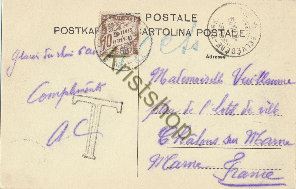 KRST008-7771_1.jpg Hôtel Belvédères mit Rhonegletscher - 1909 [KRST008-7771 - Afbeelding 2