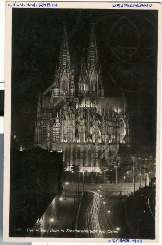 KRST009-1709_0.jpg Der Kölner Dom in Scheinwerferlicht von Osten [KRST009-1709