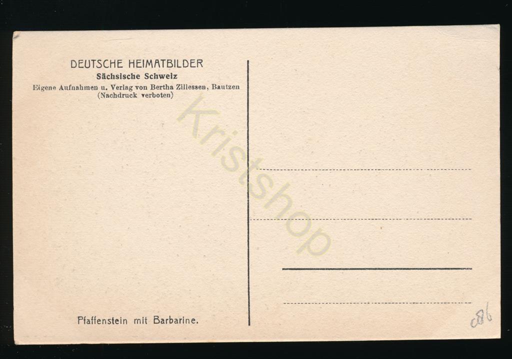 KRST009-1886_1.jpg Deutsche Heimatbilder - Pfaffenstein mit Barbarine [KRST009-1886 - Afbeelding 2
