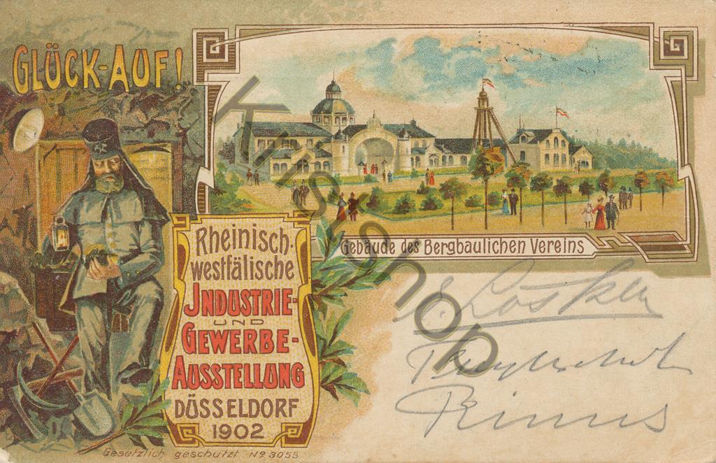 KRST009-1901_0.jpg Düsseldorf - Rhein-Westfälische Industrie Aausstellung (Litho [KRST009-1901
