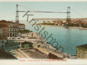 Bilbao - Vista general de Portugalete y las Arenas [KRST009-1958
