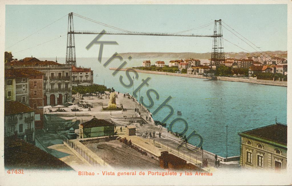 KRST009-1958_0.jpg Bilbao - Vista general de Portugalete y las Arenas [KRST009-1958
