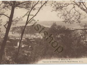 Nice - Vue sur le Château prise du Mont-Boron  [KRST009-2098