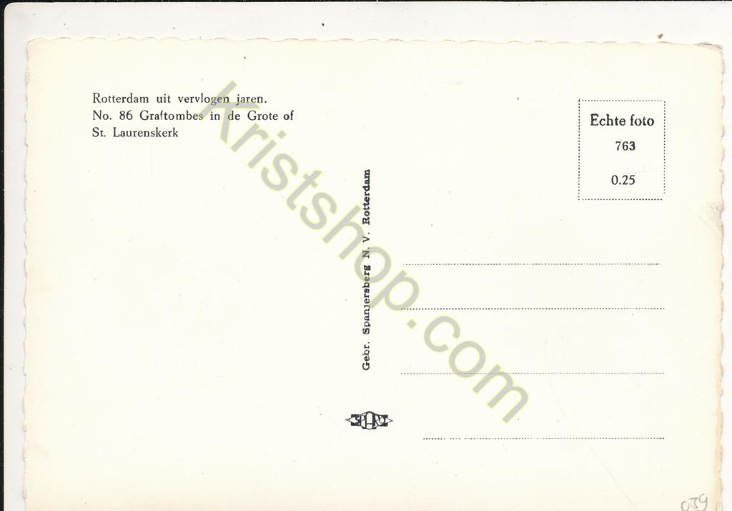 KRST009-2339_1.jpg Rotterdam - Graftombes St. Laurenskerk [KRST009-2339 - Afbeelding 2