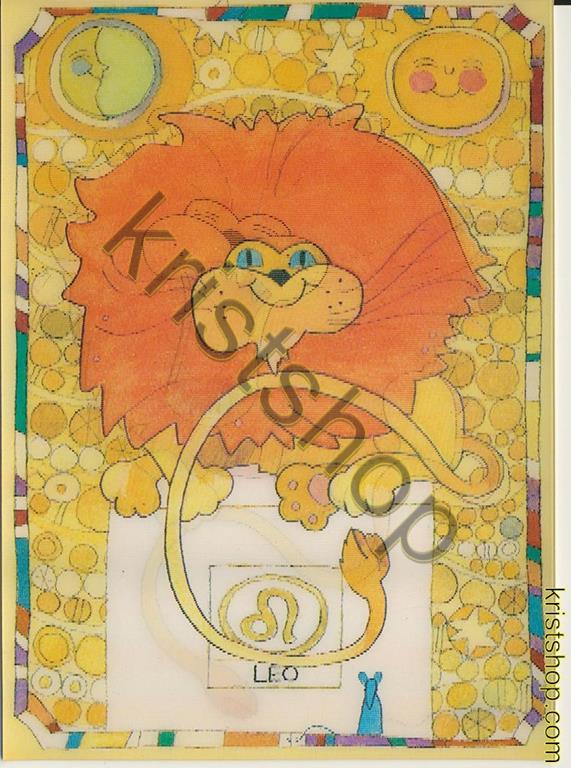 KRST009-3440_0.jpg Astrologie - 3D-kaart - Leo [009-3440