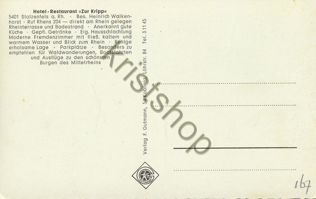KRST009-3567_1.jpg Hotel restaurant ZUR KRIPP - Stolzenfels a, Rh, [009-3567 - Afbeelding 2