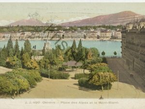 Genève - Place des Alpes et le Mont-Blanc [009-3803