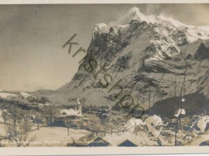 Grindelwald - Kirche und Wetterhorn   [009-3813