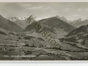 Blick auf Gstaad und alpen [009-3929