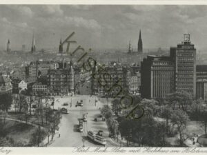 Hamburg - Karl- Muck- Platz mit Hochhaus am Holstenwall [009-4006