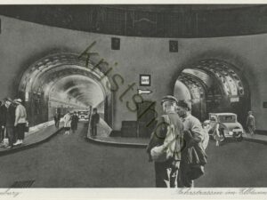 Hamburg - Fahrstraßen im Elbtunnel [009-4009