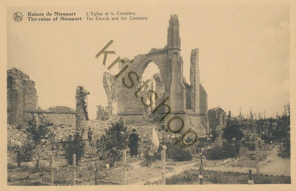 KRST009-4039_0.jpg Nieuport - L'Eglise et le Cimetière [009-4039