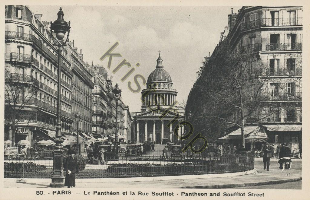 KRST009-4091_0.jpg Paris - 80 - Le Panthéon et la Soufflot [009-4091