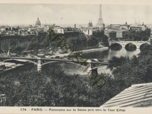 Paris - 174 - Panorama sur la Seine pris vers la Tour Eiffel   [009-4096