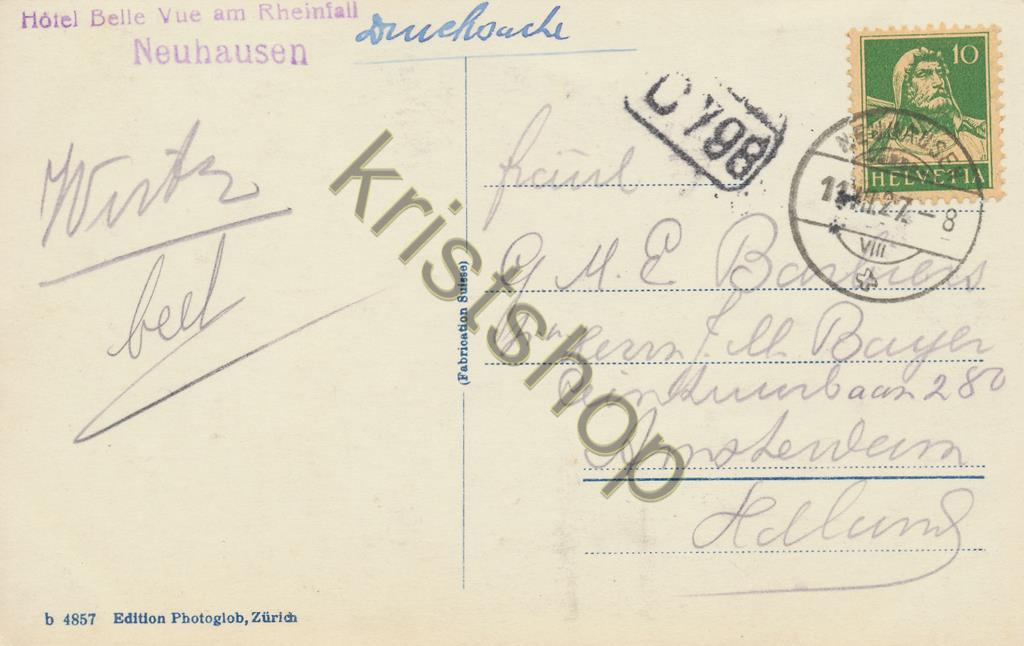 KRST009-4339_1.jpg Rheinfall und Schloß Laufen [009-4339 - Afbeelding 2