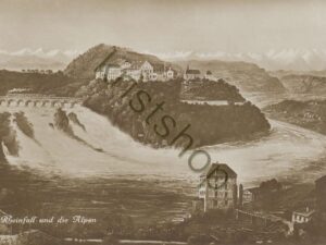 Rheinfall und die Alpen   [009-4342