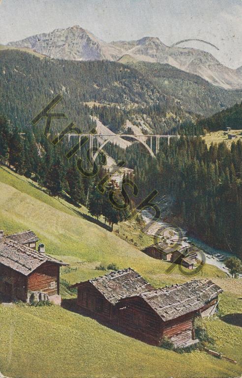 KRST009-4548_0.jpg Chur-Arosa-Bahn - Viadukt bei Langwies [009-4548
