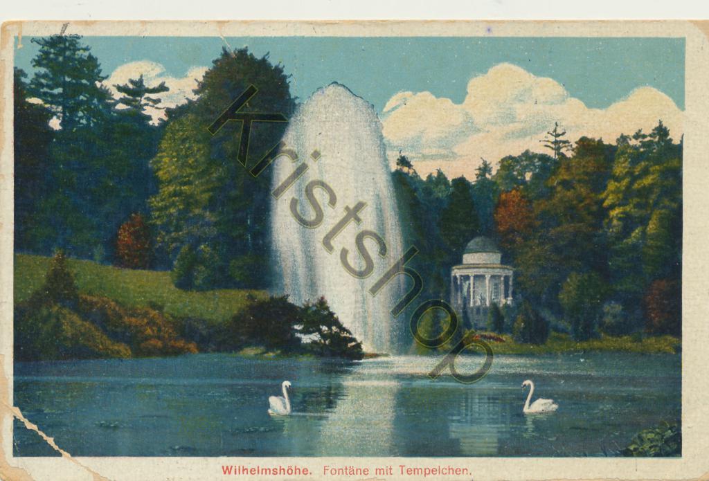 KRST009-4723_0.jpg Wilhelmshöhe - Fontäne mit Tempelchen [009-4723