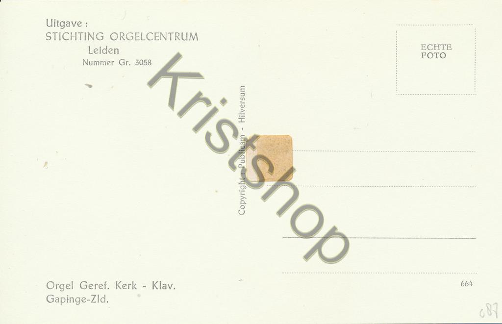 KRST009-5087_1.jpg Gapinge - Ned. Herv. Kerk - orgel - organ [009-5087 - Afbeelding 2