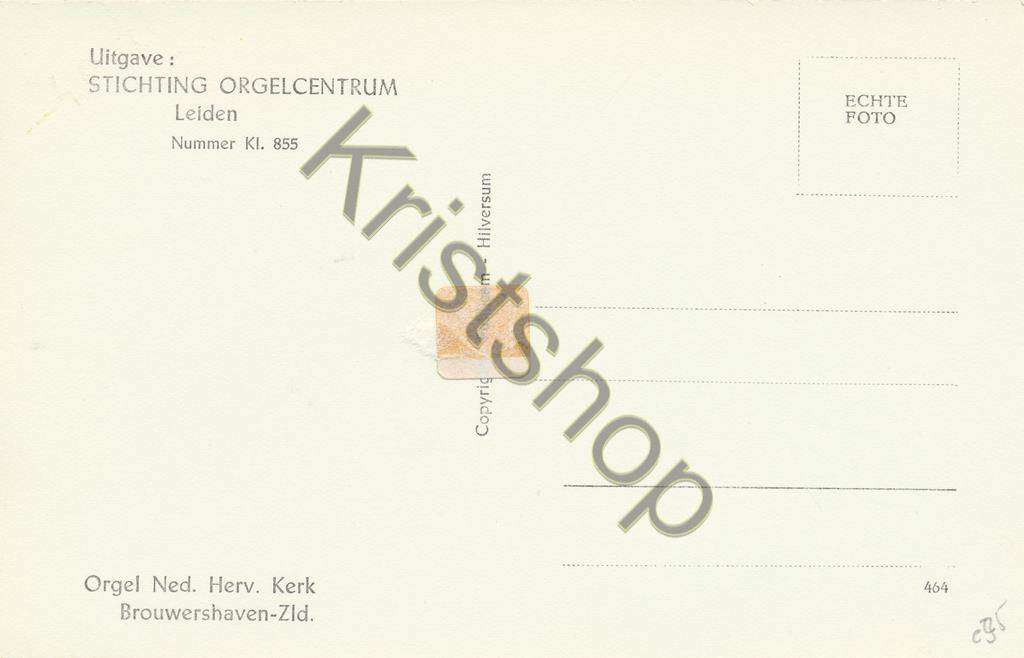 KRST009-5135_1.jpg Brouwershaven - Ned. Herv. Kerk - orgel - organ [009-5135 - Afbeelding 2
