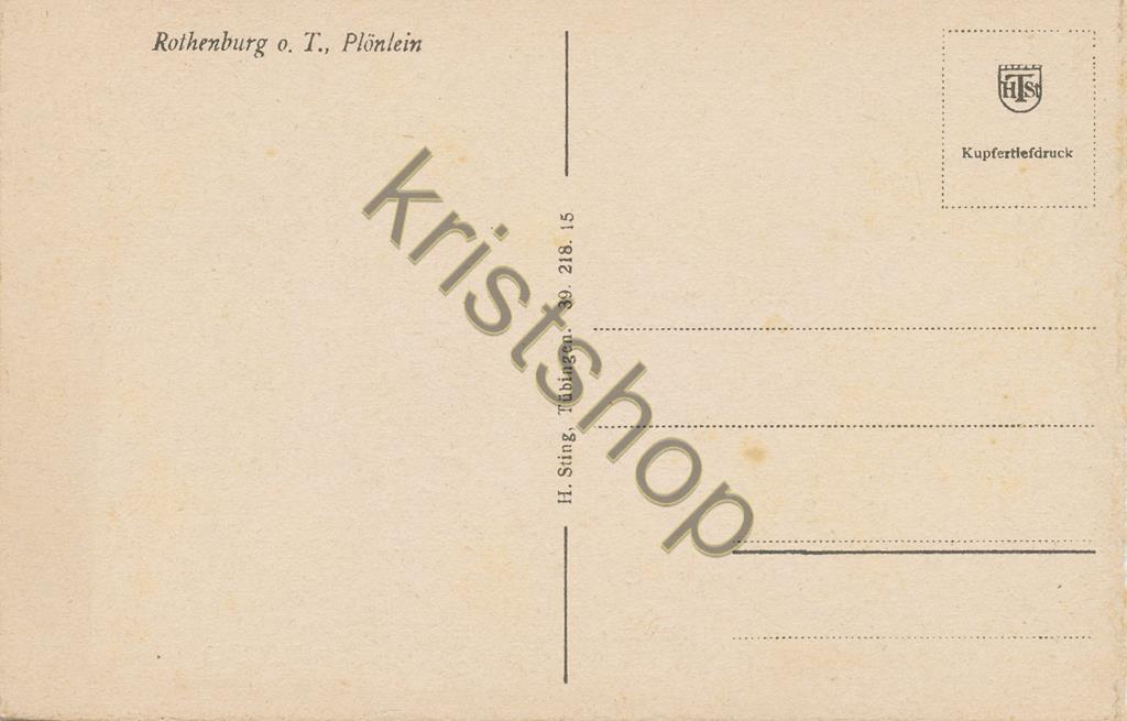 KRST009-5686_1.jpg Rothenburg o. T. - Plönlein [009-5686 - Afbeelding 2