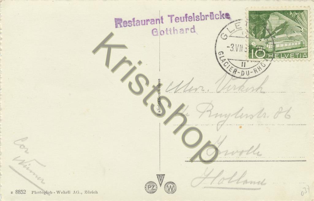 KRST009-6137_1.jpg Der Reussfall in der Schöllenen (Gotthard) [009-6137 - Afbeelding 2