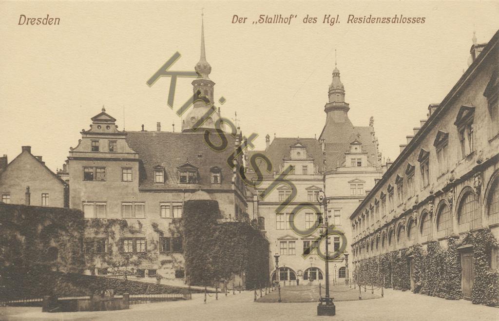 KRST009-6342_0.jpg Dresden - Der "Stallhof" des Kgl. Residenzschloss [009-6342