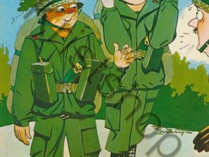 Militair humor - hij is vandaag jarig [009-7070