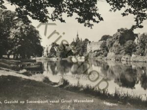 Zwolle - Sassenpoort vanaf Groot Wezenland  [009-7671