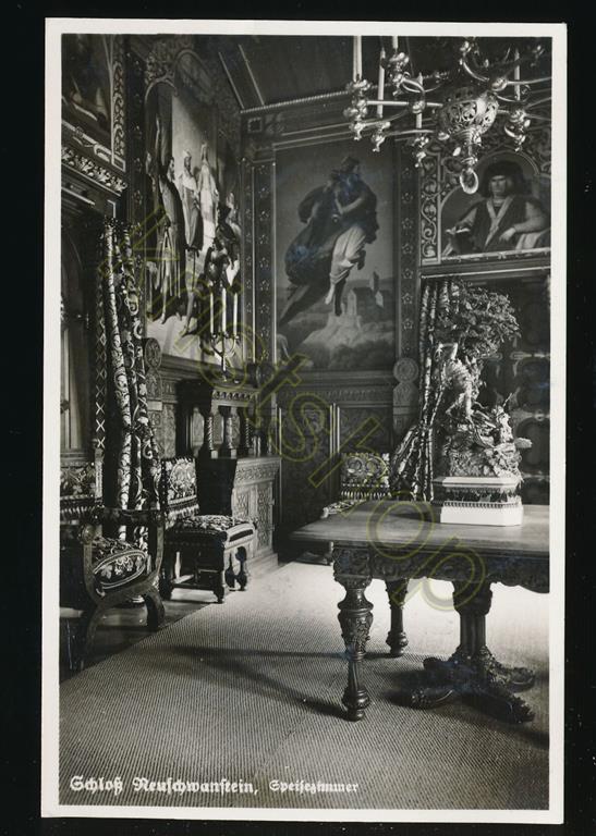 KRST010-0028_0.jpg Schloß Neuschwanstein - Speisezimmer [010-0028