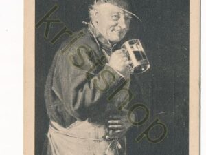 Postkarte - Ed Grützner - Biertrinker [010-0374