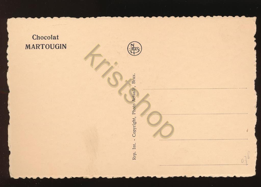 KRST010-0478_1.jpg Pingouin - Vetgans - Chocolat MARTOUGIN - reclamkaart (??? ZOO ???) [010-0478 - Afbeelding 2