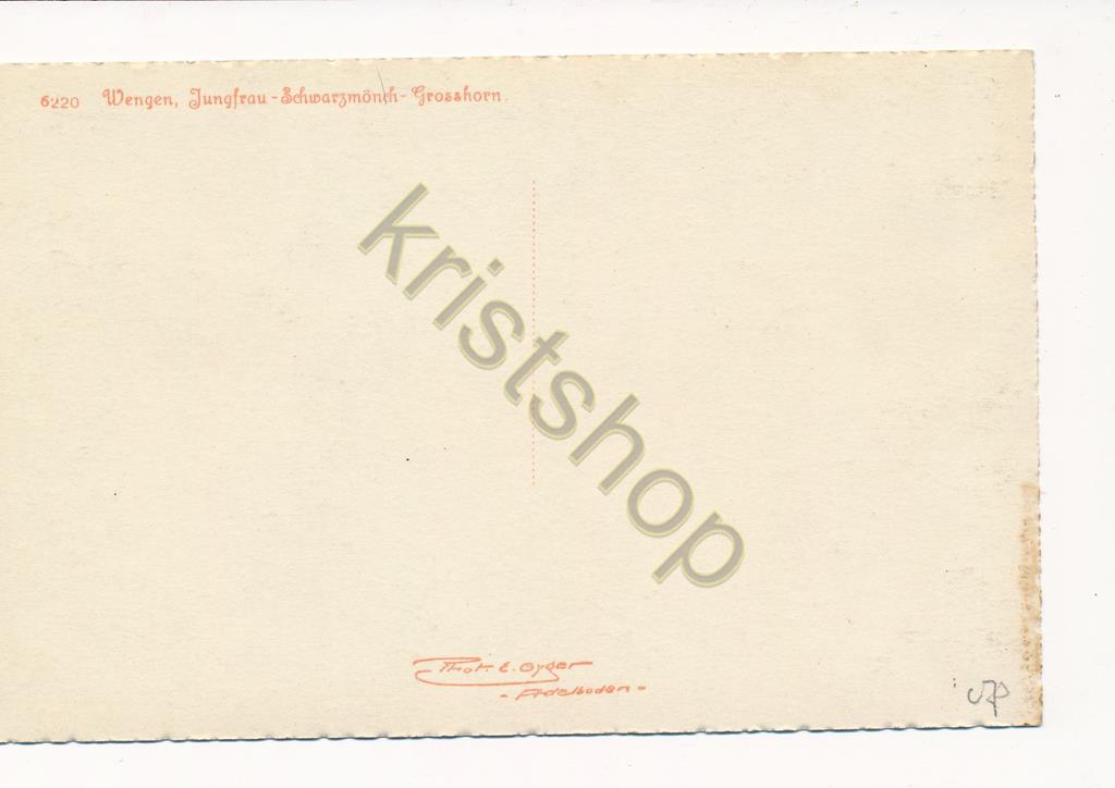 KRST010-0573_1.jpg Wengen - Jungrau-Schwarzmonch - Grosshorn [010-0573 - Afbeelding 2