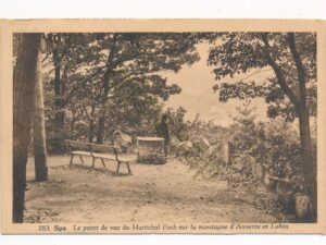 Spa - Le Point de vue Maréchal Foch sur la montagne d'Annette et Lubin [010-0734