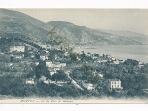 Menton - Vu du Parc de Hameau [010-1122