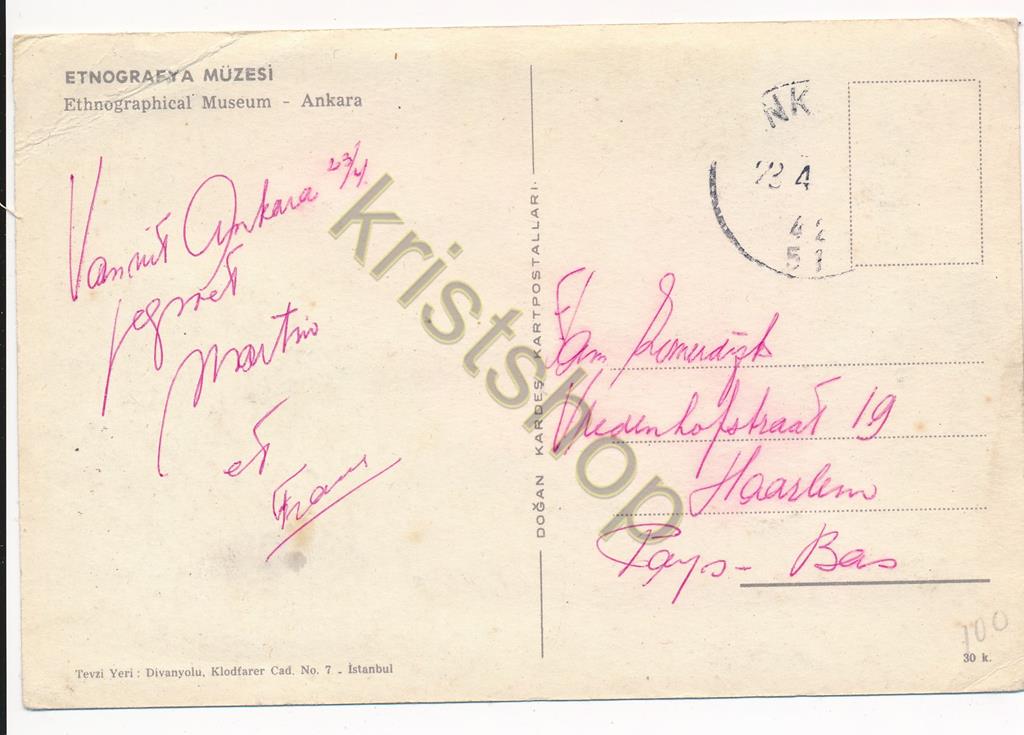 KRST010-1500_1.jpg Ankara - Etnografya Muzesi [010-1500 - Afbeelding 2