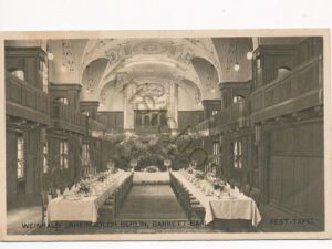 Berlin - Weinhaus Rheingold - Bankett-Saal - Fest-Tafel [010-1524