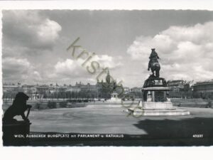 Wien - Ausserer Burgplatz mit Parlament u Rathaus [010-1573