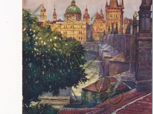 Prag - Steinbrücke mit Kreuzherren-Kloster [010-1668