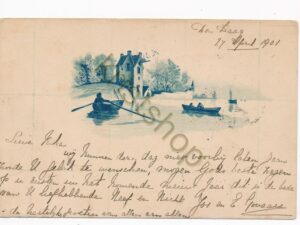 Fantasie - verstuurd vanuit Den Haag naar Amsterdam in 1901 [010-1748