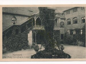 Nürnberg - Kgl Burg - Schloßhof m Linde [010-1925