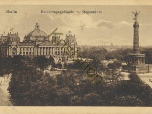 Berlin - Reichstaggebäude u Siegessäule [010-2833