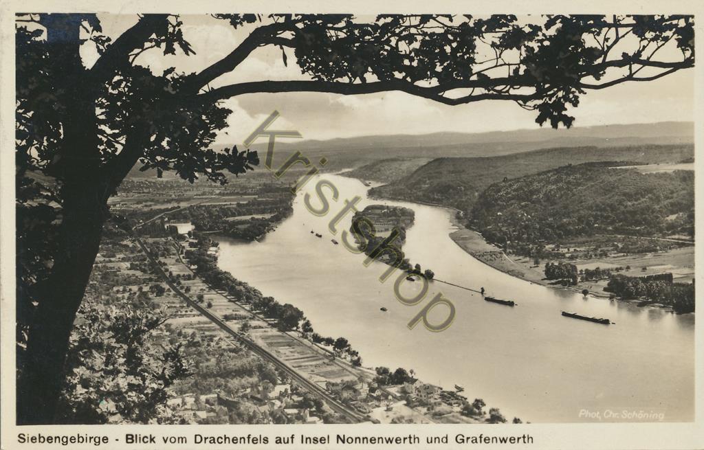 KRST010-2849_0.jpg Siebengebirge - Blick vom Drachenfels auf Insel Nonnenwerth [010-2849
