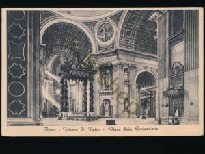 Roma - Interno S Pietro - Altare [010-3131
