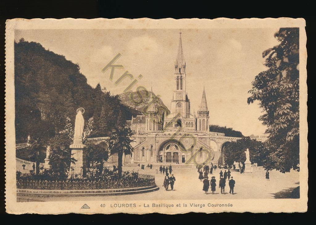 KRST010-3356_0.jpg Lourdes - La Basilique et la Vierge Couronnée [010-3356